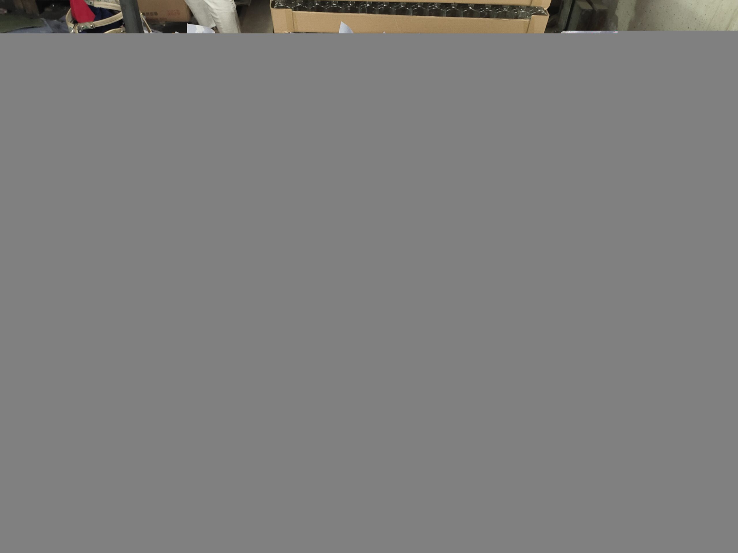 Packed cartons stored in our warehouse awaiting loading